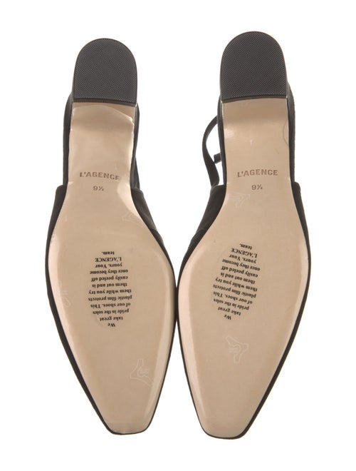 L'Agence Suede Studded Accents Slingback Pumps