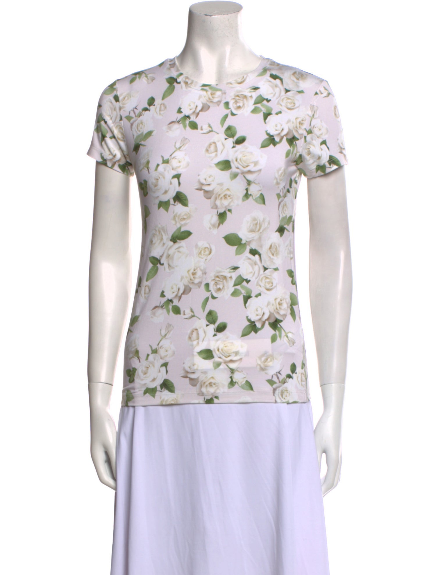 L'Agence Printed Crew Neck T-Shirt w/ Tags