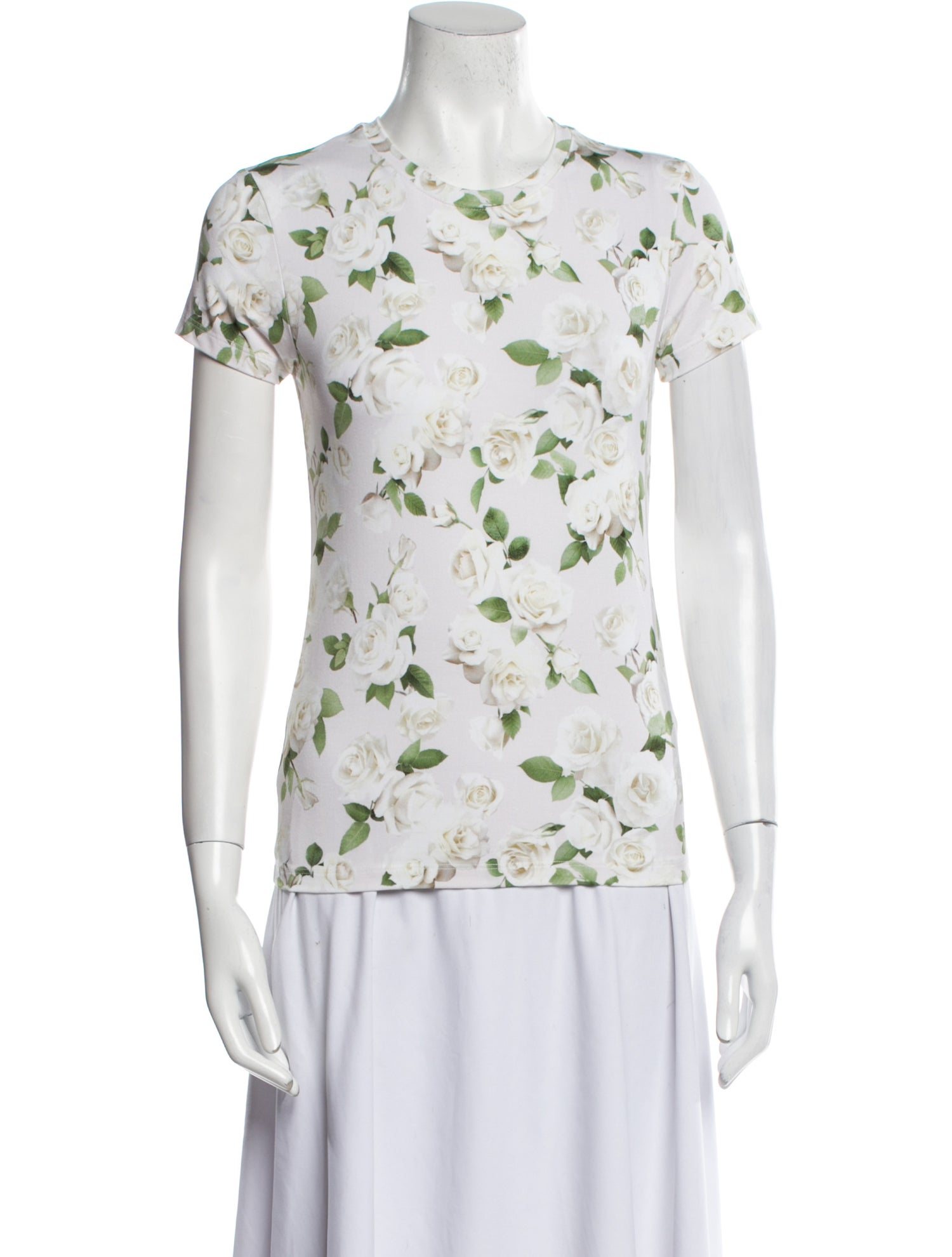 L'Agence Printed Crew Neck T-Shirt w/ Tags