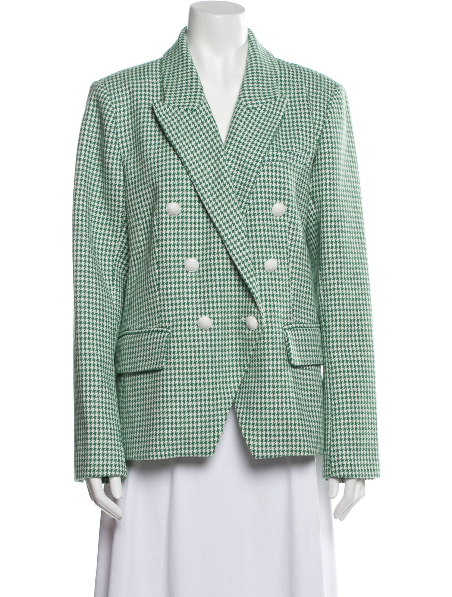 L'Agence Houndstooth Print Blazer w/ Tags