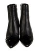 L'Agence Leather Scalloped Accent Boots
