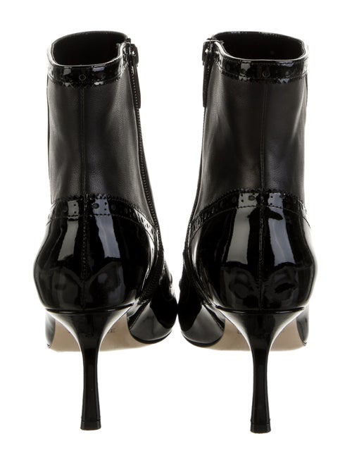 L'Agence Leather Scalloped Accent Boots