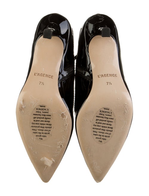 L'Agence Leather Scalloped Accent Boots