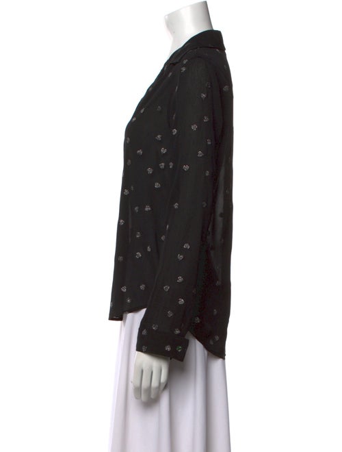 L'Agence Long Sleeve Button-Up Top