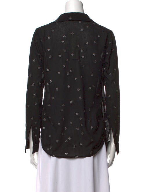 L'Agence Long Sleeve Button-Up Top