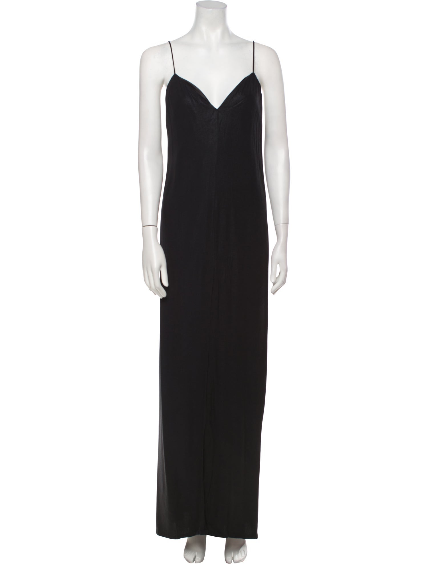 L'Agence V-Neck Long Dress