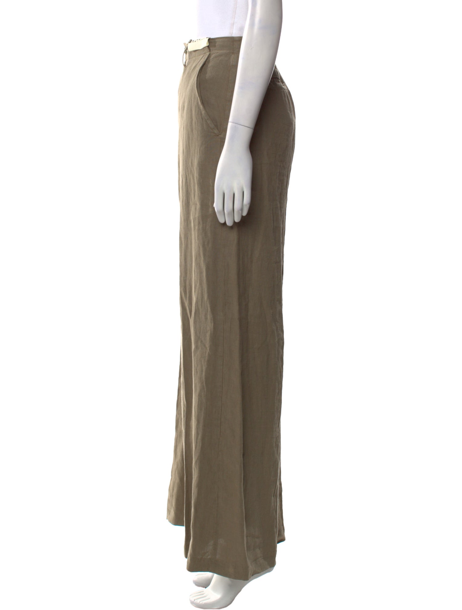 L'Agence Linen Wide Leg Pants