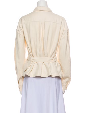 L'Agence Linen Denim Jacket