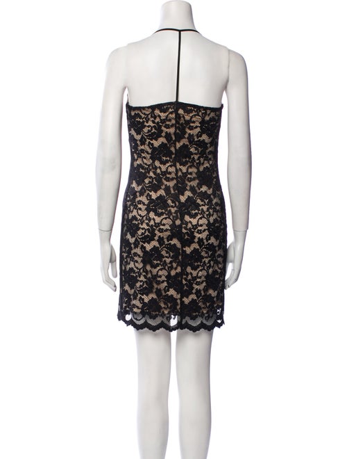 L'Agence Lace Pattern Mini Dress