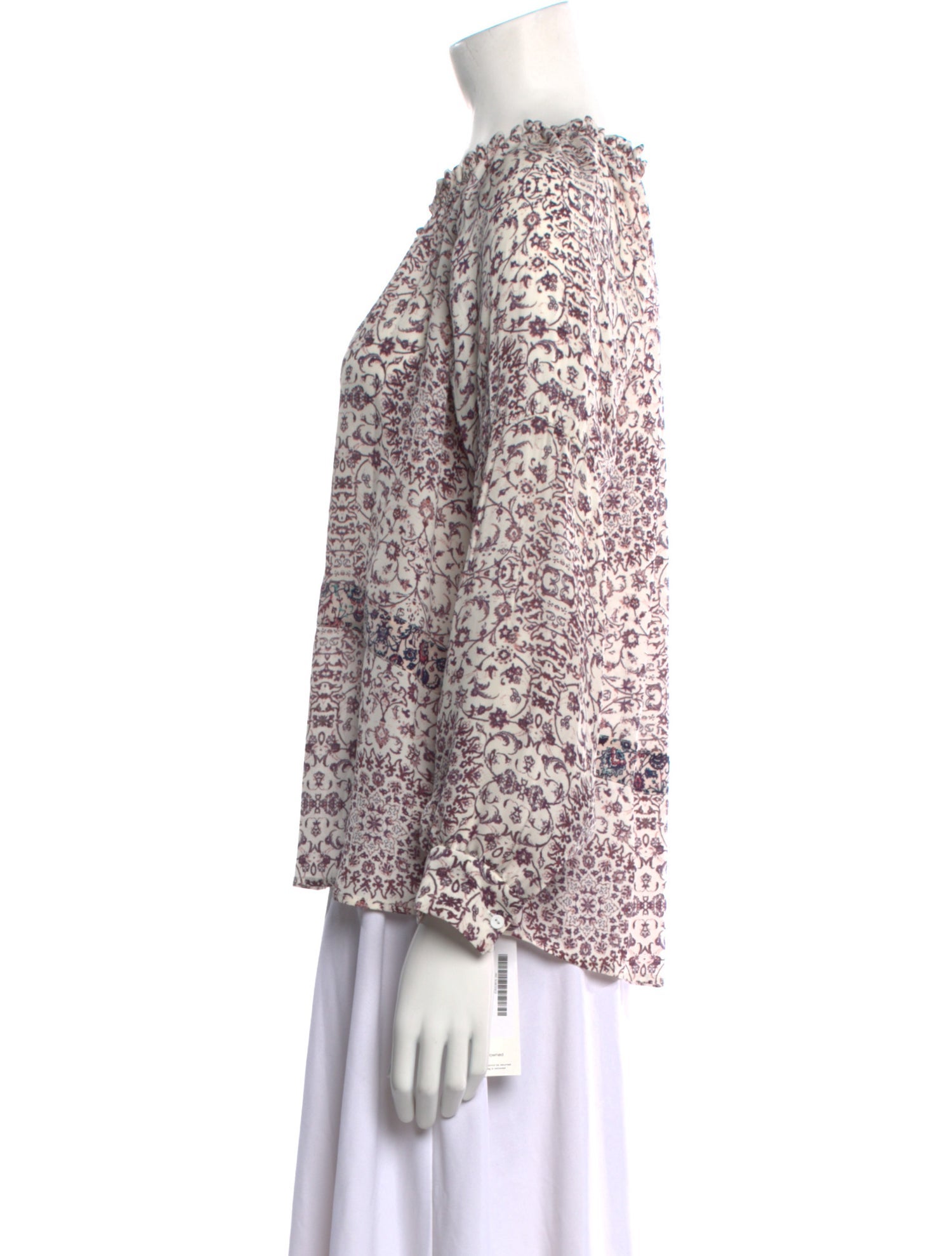 L'Agence Silk Printed Blouse