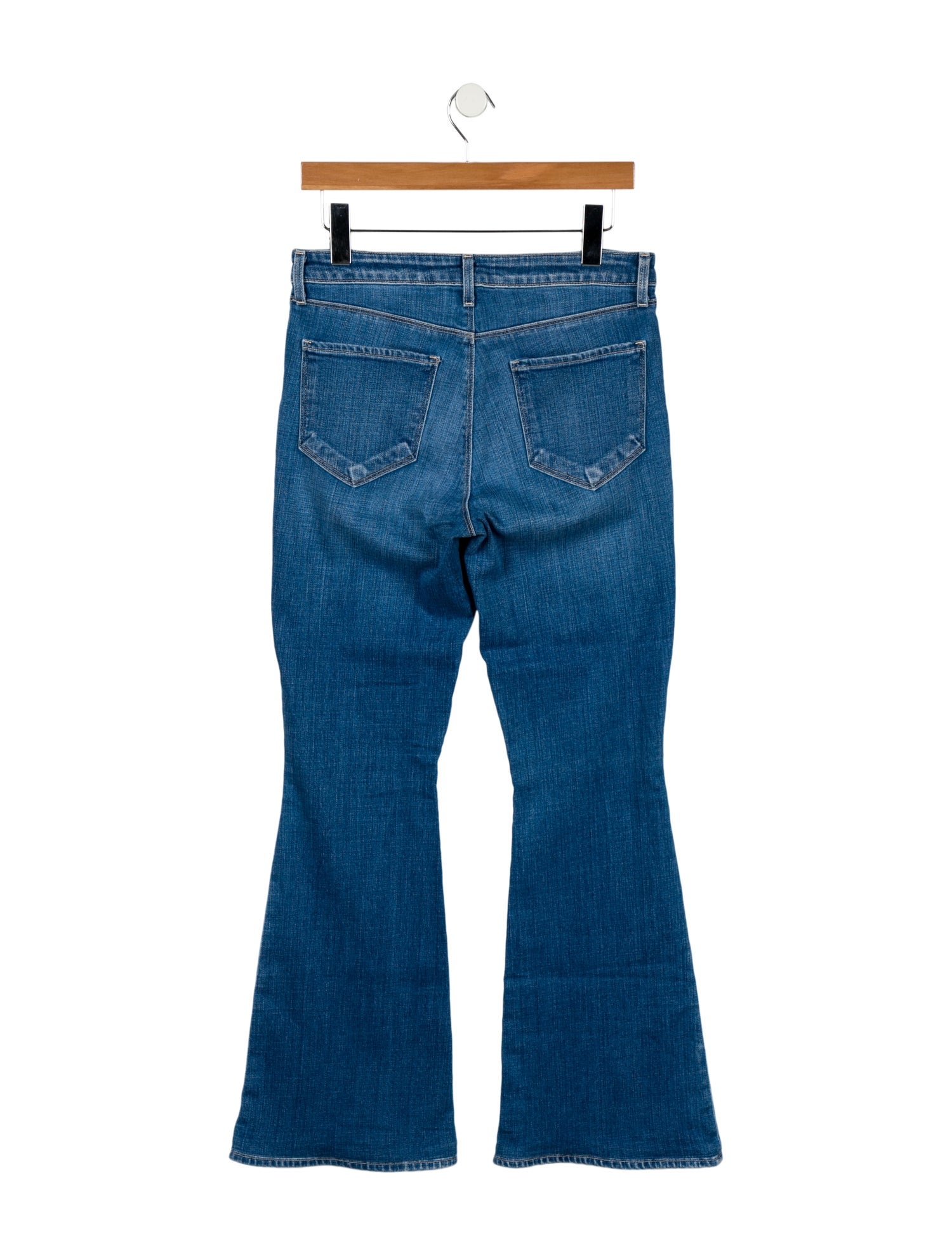 L'Agence Mid-Rise Wide Leg Jeans