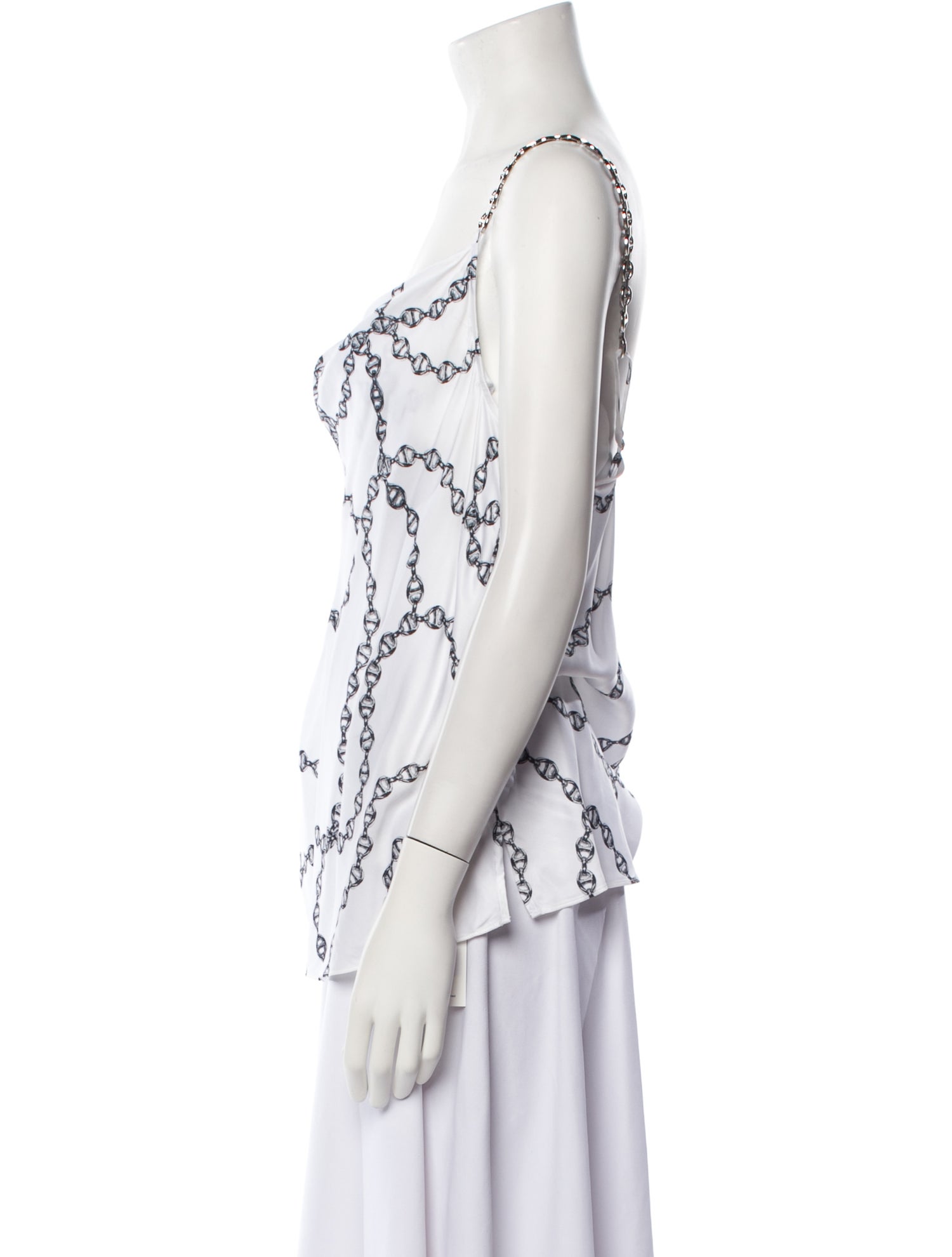 L'Agence Printed Cowl Neck Top