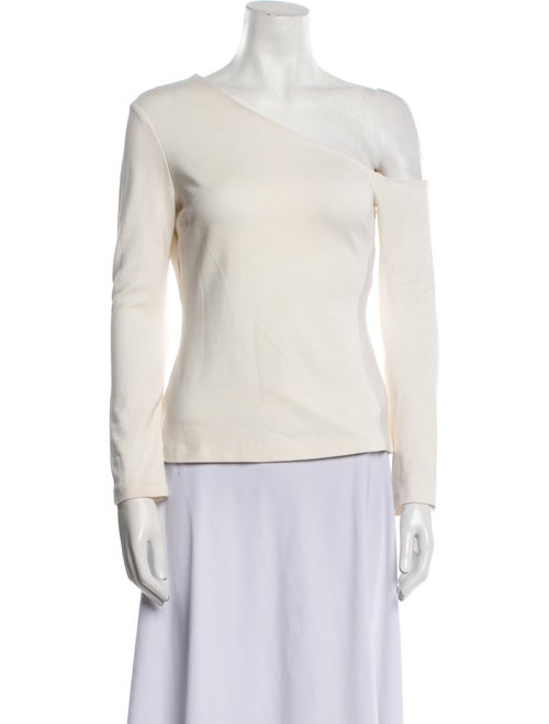 L'Agence One-Shoulder Long Sleeve Top