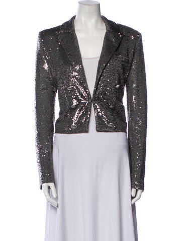 L'Agence Jackets Tweed Pattern Evening Jacket US 4 | S