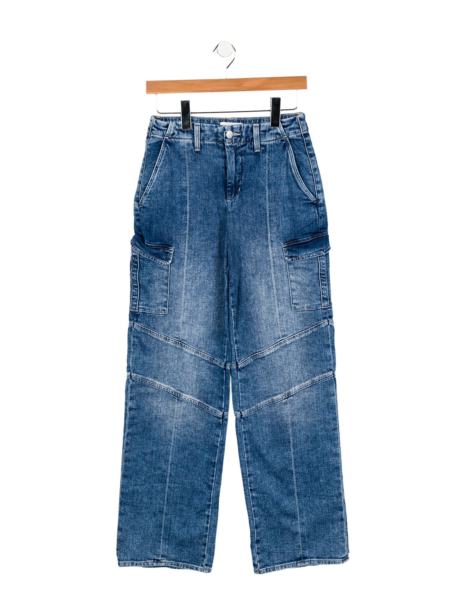 L'Agence Mid-Rise Wide Leg Jeans