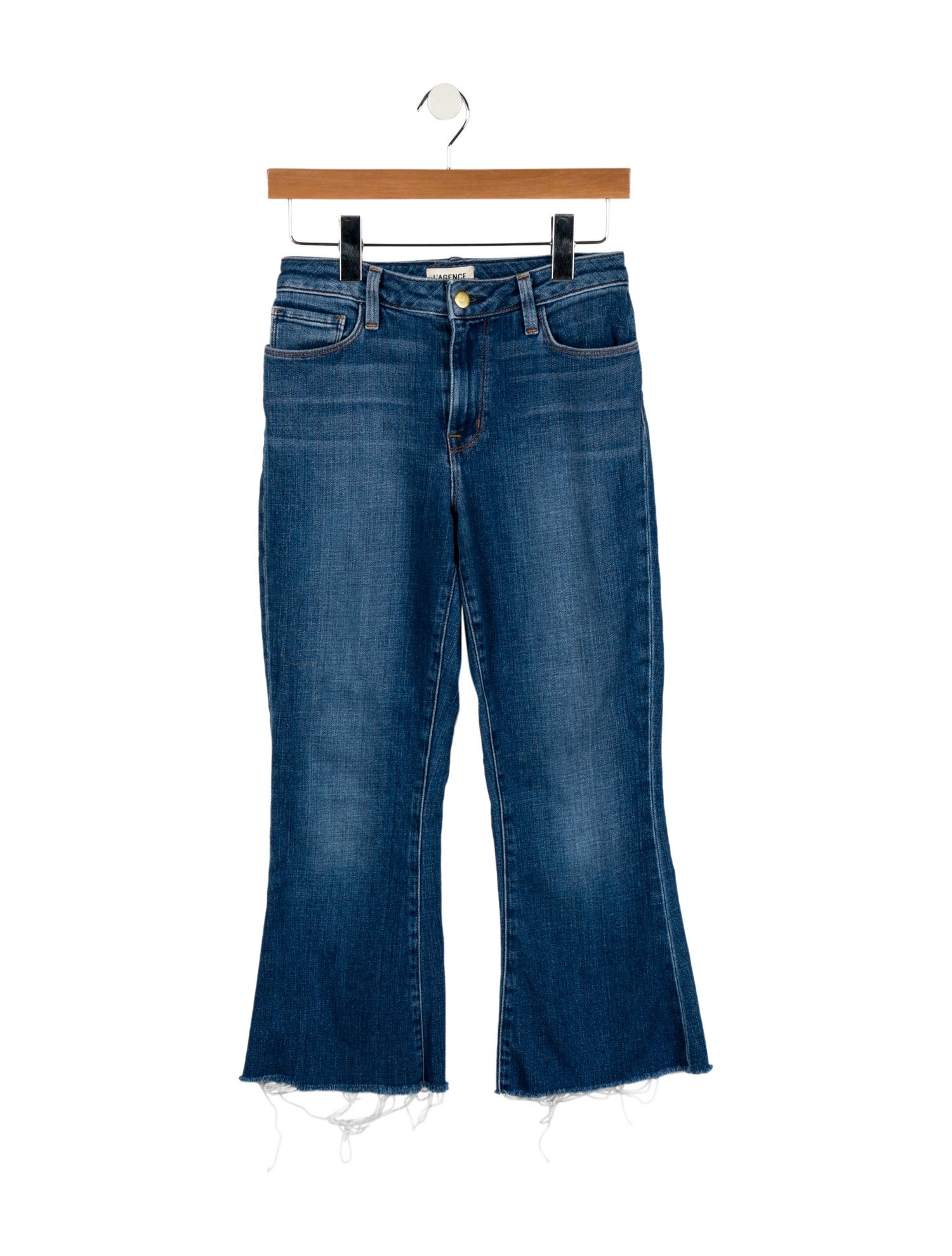 L'Agence Mid-Rise Wide Leg Jeans