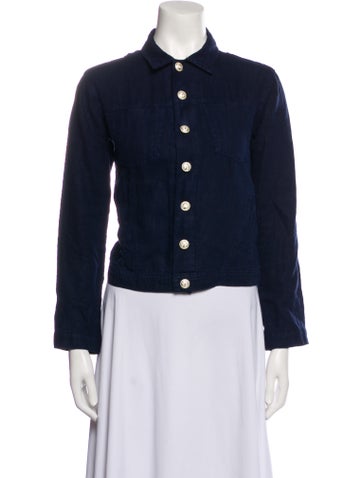 L'Agence Jackets Linen Denim Jacket XS