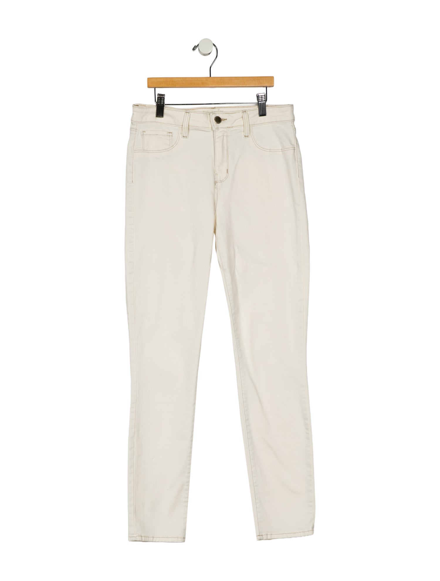 L'Agence Mid-Rise Straight Leg Jeans