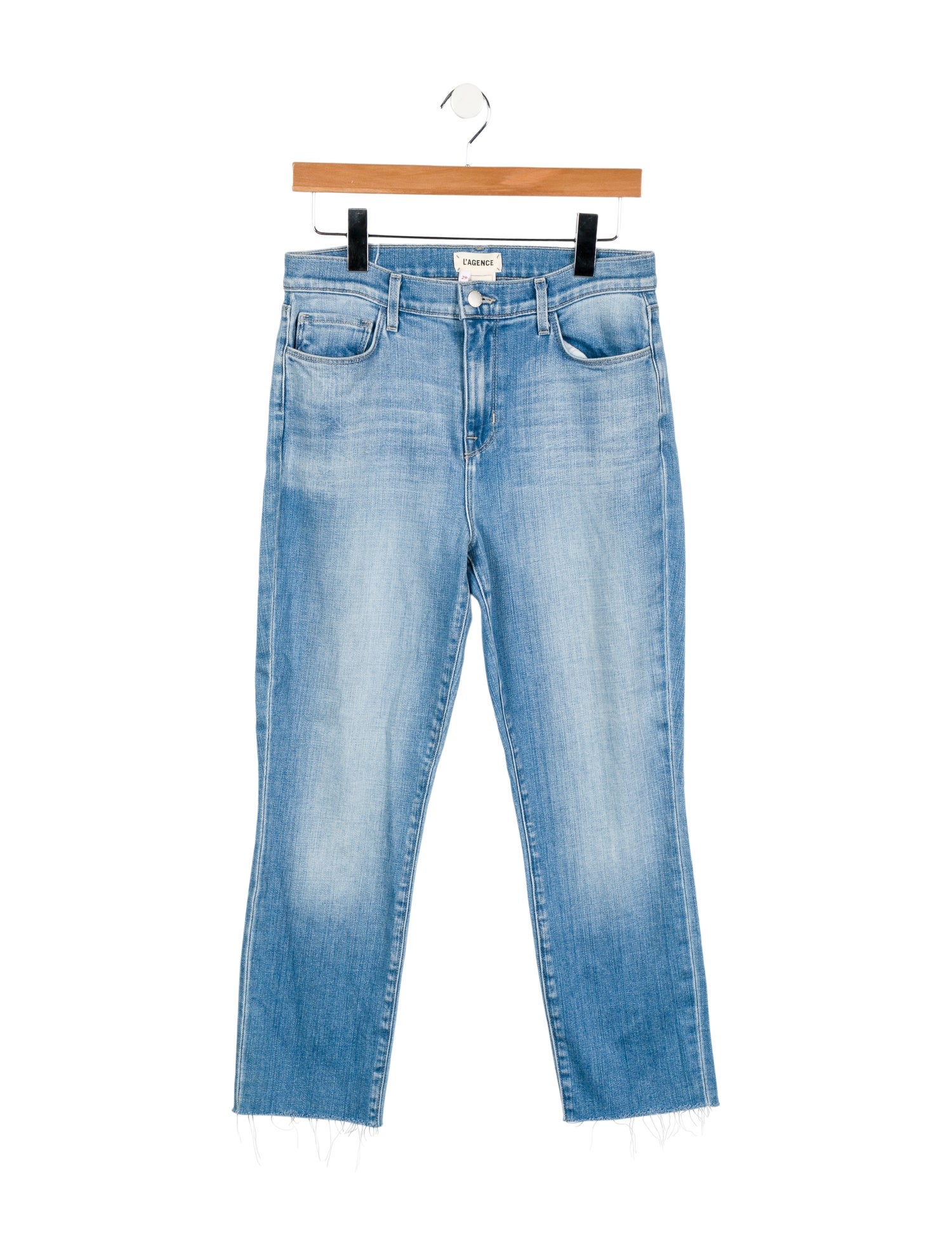 L'Agence High-Rise Straight Leg Jeans