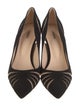 L'Agence Suede Mesh Accents Pumps