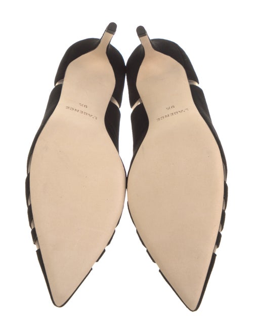 L'Agence Suede Mesh Accents Pumps