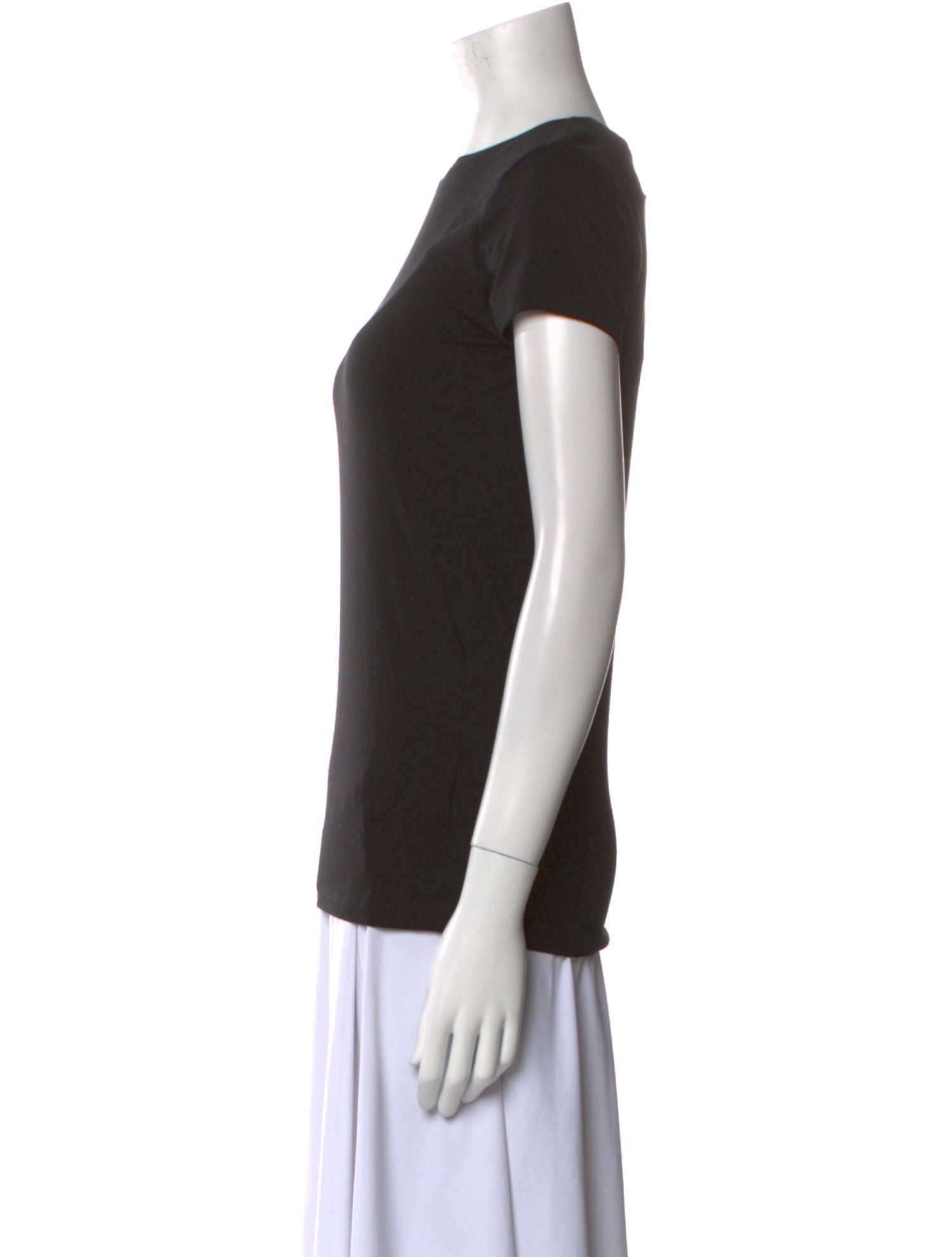 L'Agence Bateau Neckline Short Sleeve T-Shirt