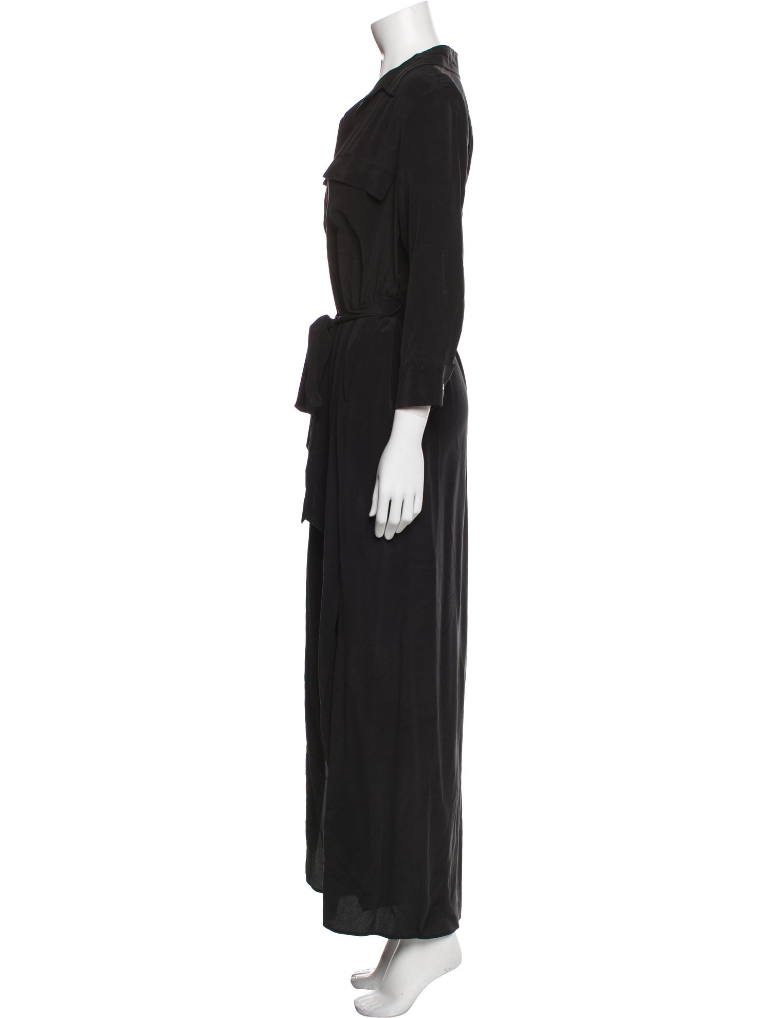 L'Agence Silk Long Dress