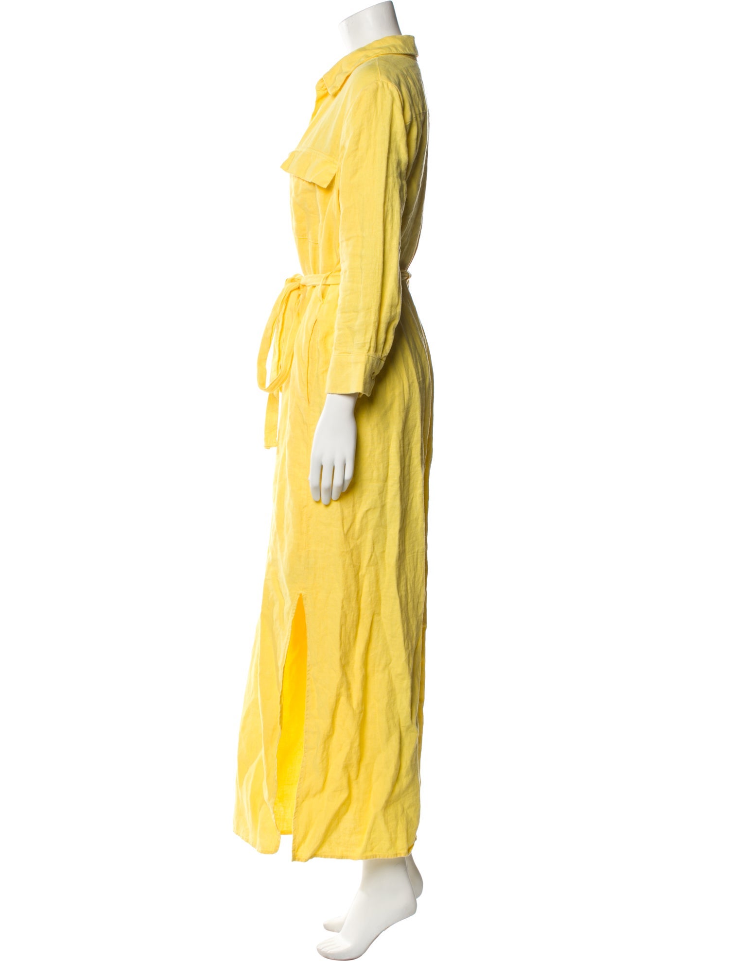 L'Agence Linen Long Dress