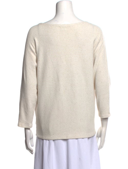 L'Agence Bateau Neckline Three-Quarter Sleeve Top