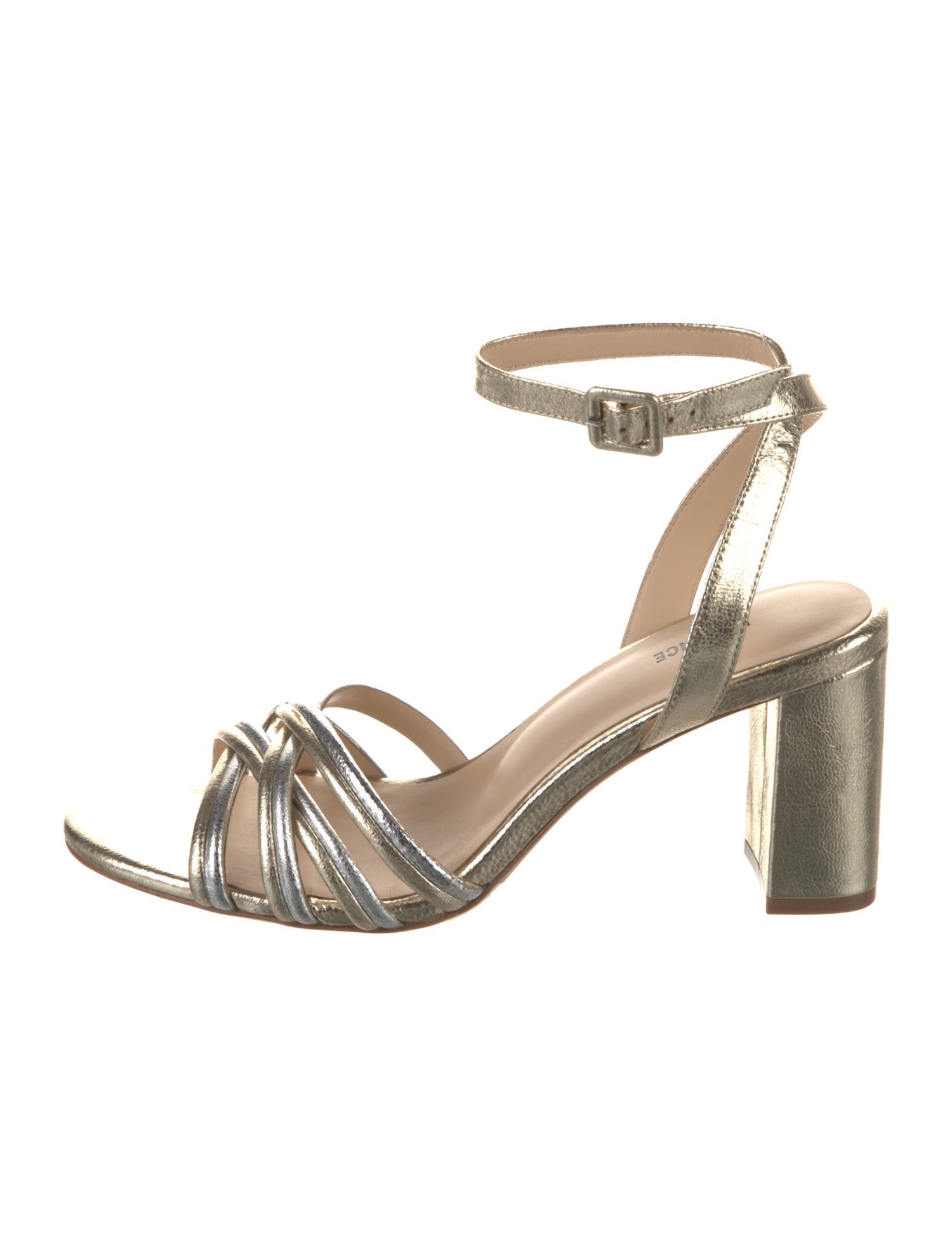 L'Agence Leather Animal Print Sandals