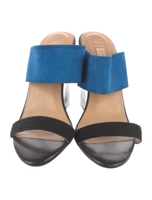 L'Agence Leather Slides