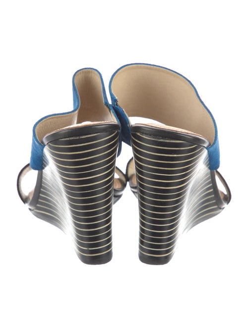 L'Agence Leather Slides