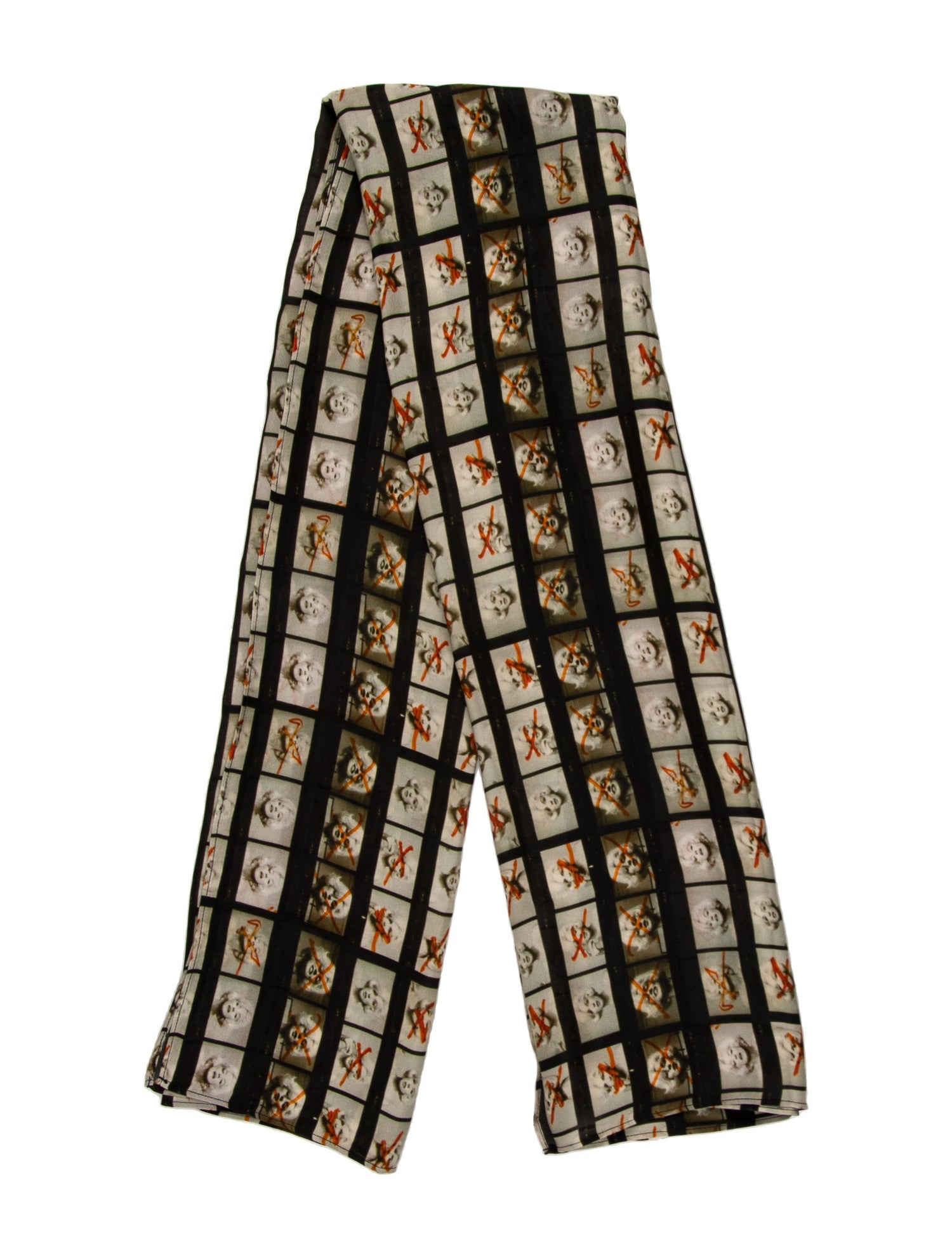 L'Agence Silk Printed Scarf w/ Tags