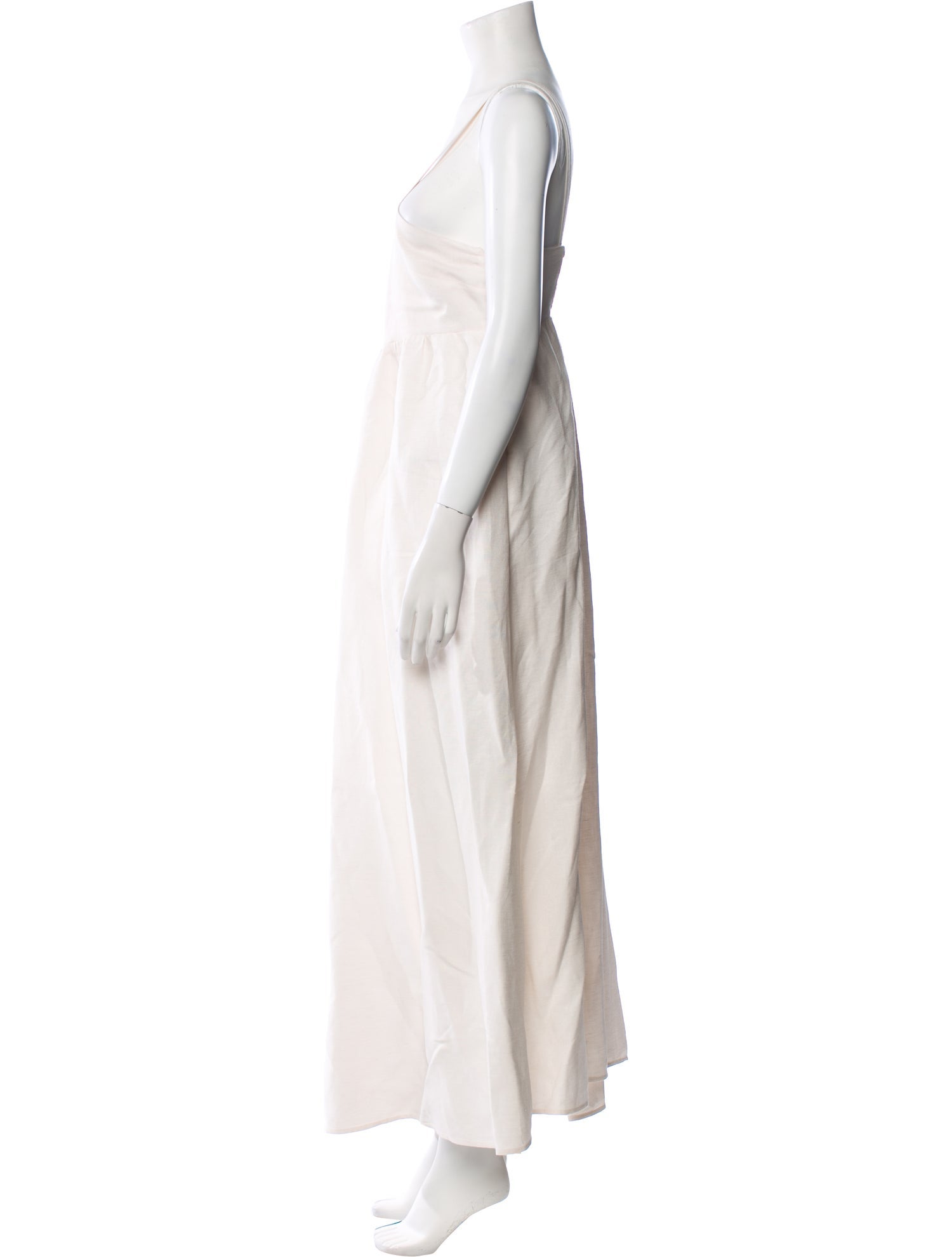 L'Agence Linen Long Dress