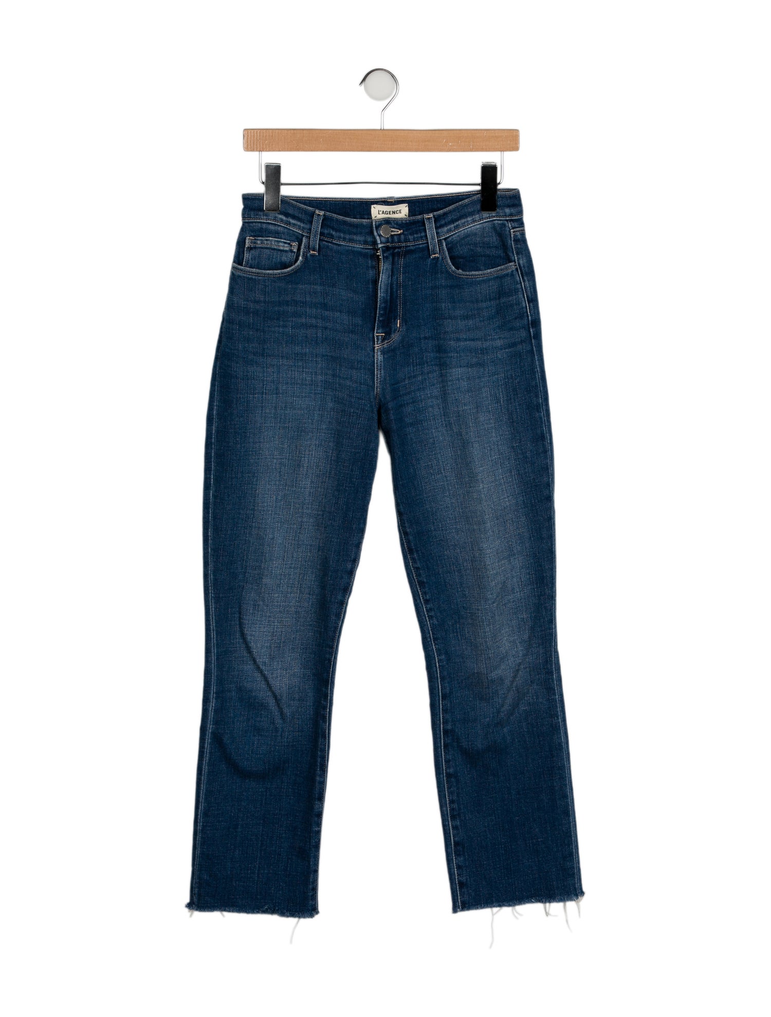 L'Agence Mid-Rise Straight Leg Jeans