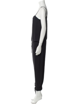 L'Agence Silk Scoop Neck Jumpsuit