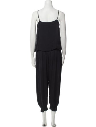 L'Agence Silk Scoop Neck Jumpsuit