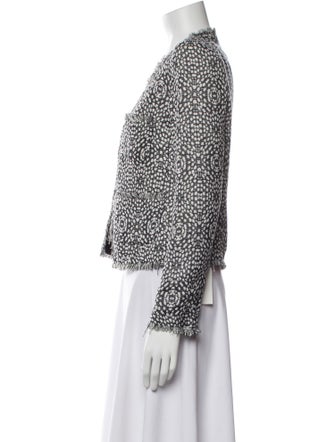 L'Agence Polka Dot Print Jacket