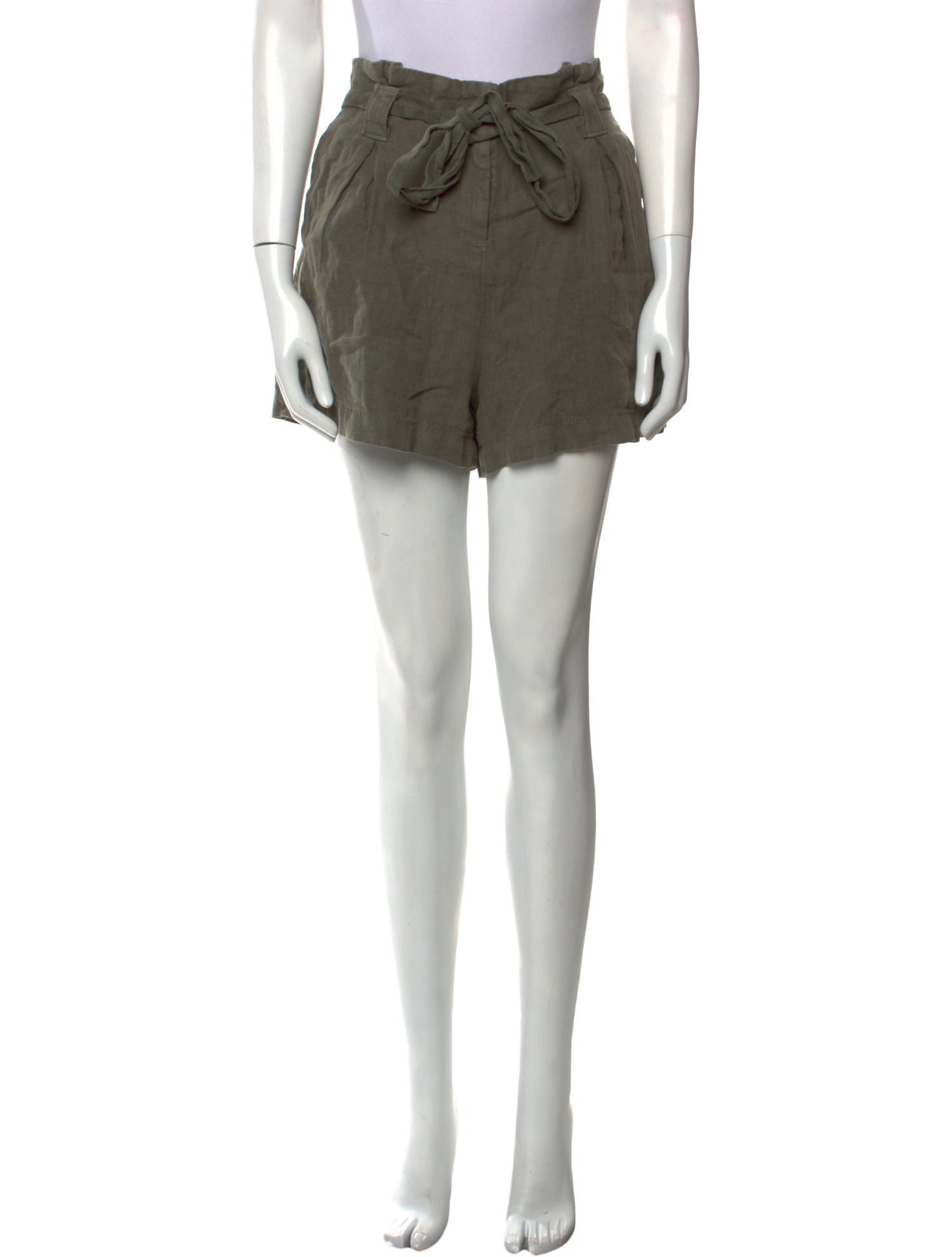 L'Agence Linen Mini Shorts