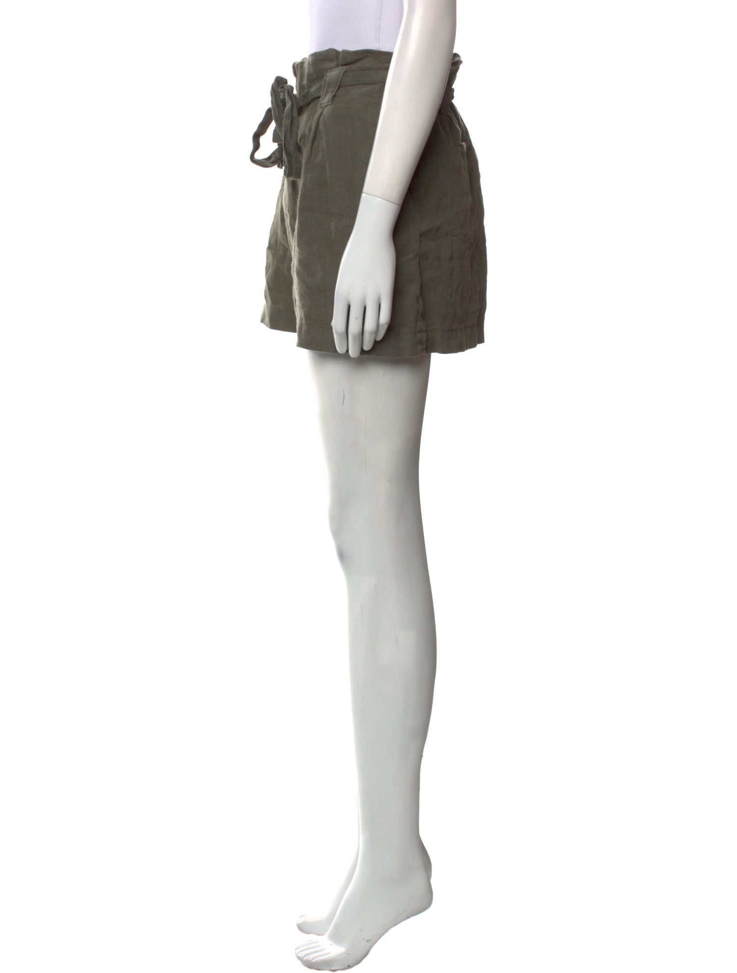 L'Agence Linen Mini Shorts