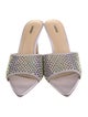 L'Agence Satin Crystal Embellishments Slides