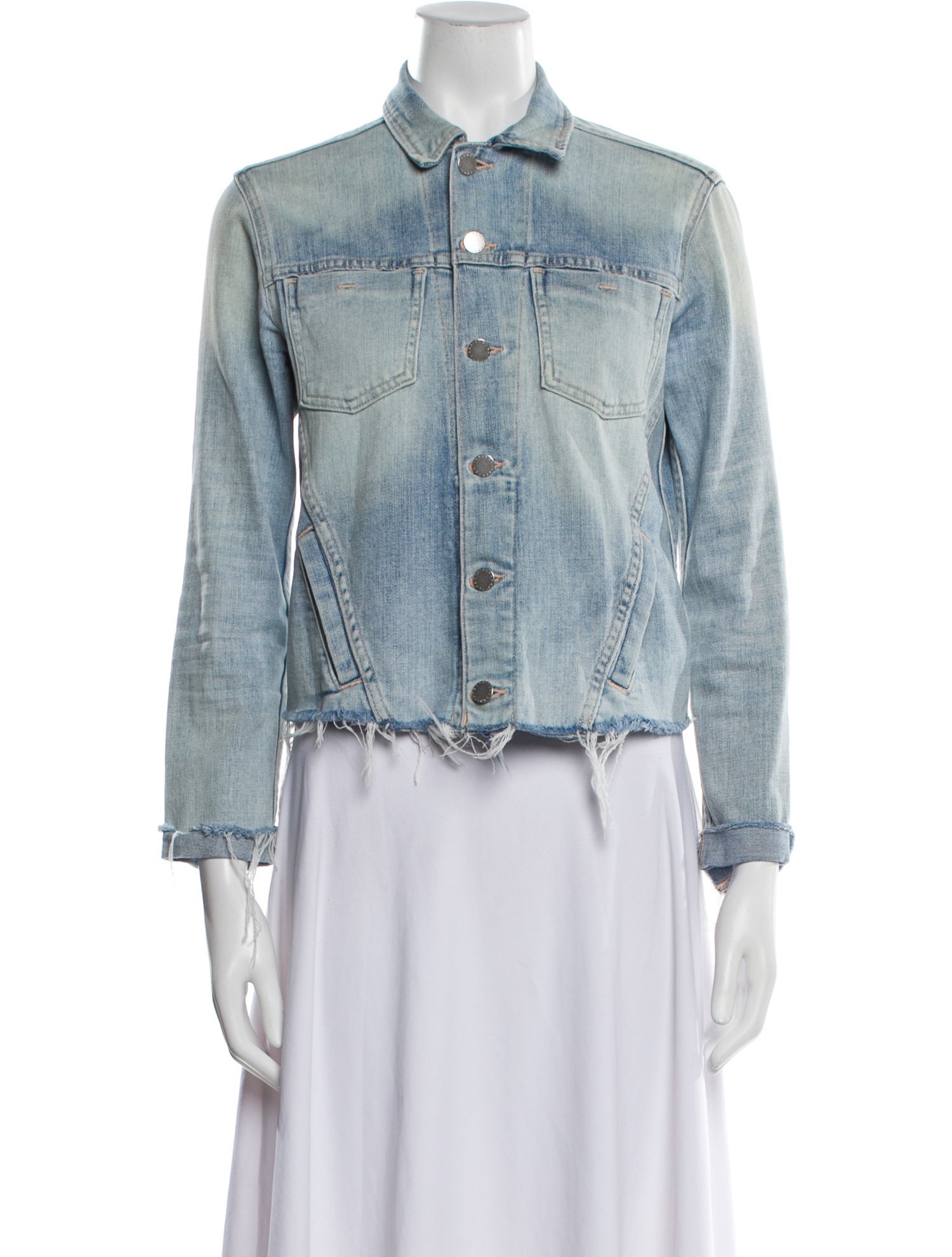 L'Agence Printed Denim Jacket