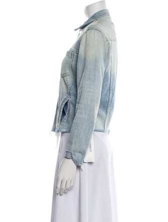 L'Agence Printed Denim Jacket