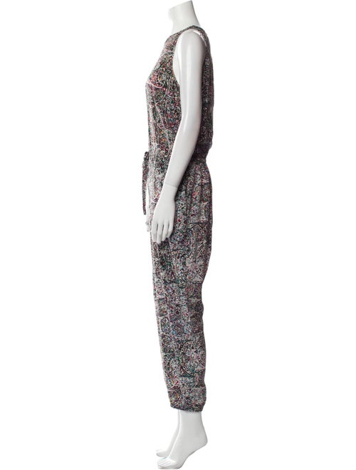 L'Agence Silk Printed Jumpsuit