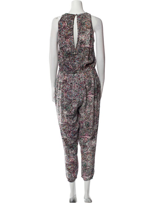 L'Agence Silk Printed Jumpsuit