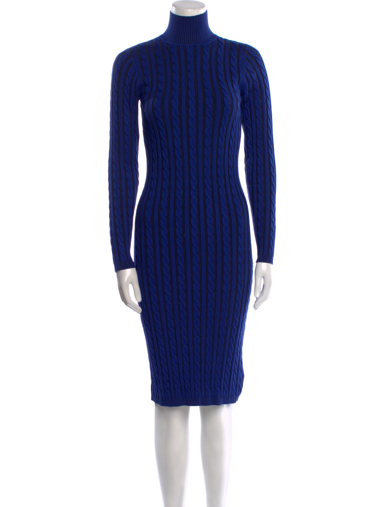 L'Agence Turtleneck Midi Length Dress