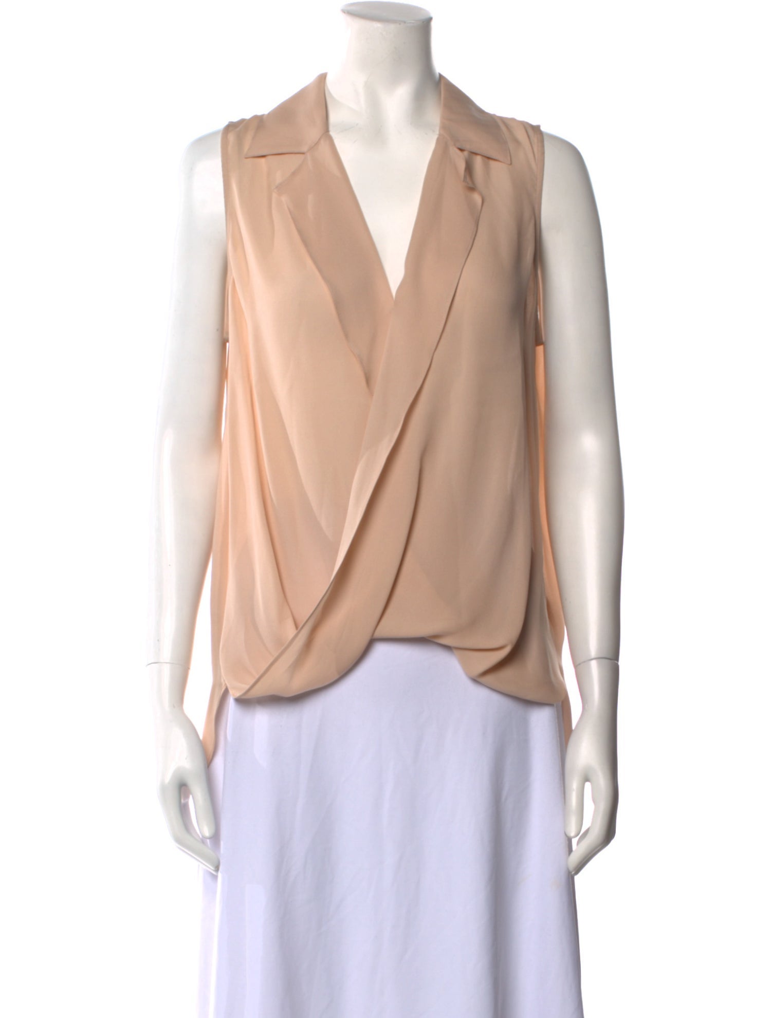 L'Agence Silk Sleeveless Blouse