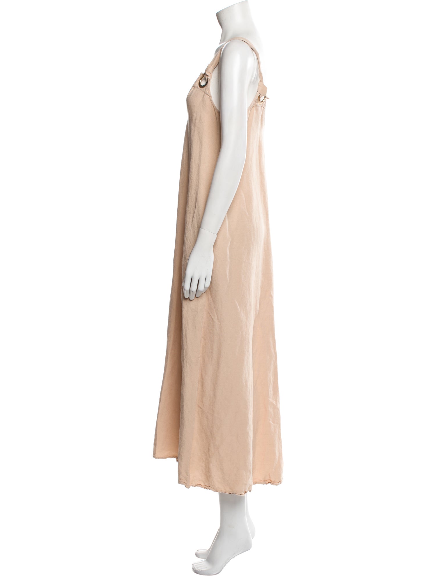 L'Agence Linen Midi Length Dress