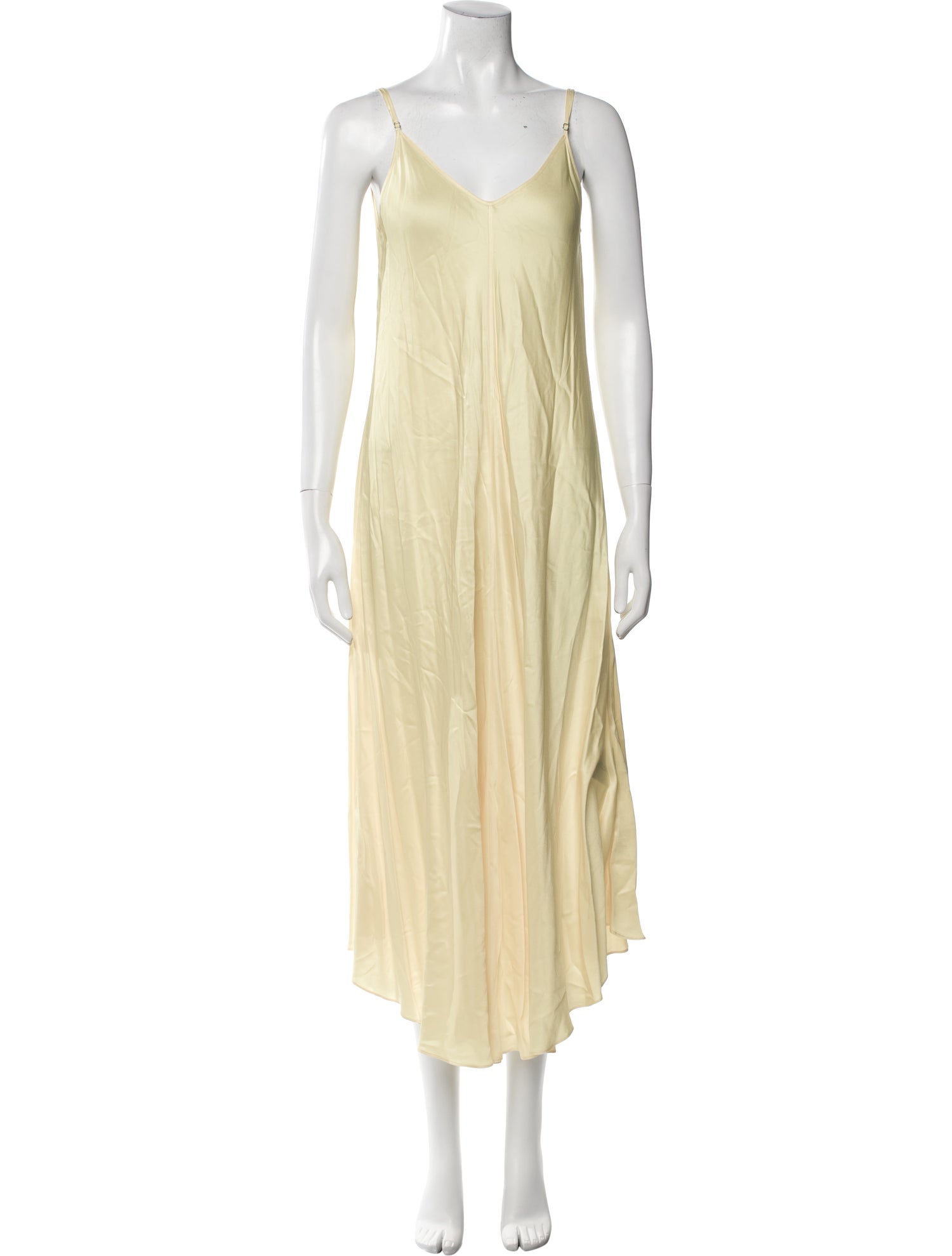 L'Agence V-Neck Long Dress