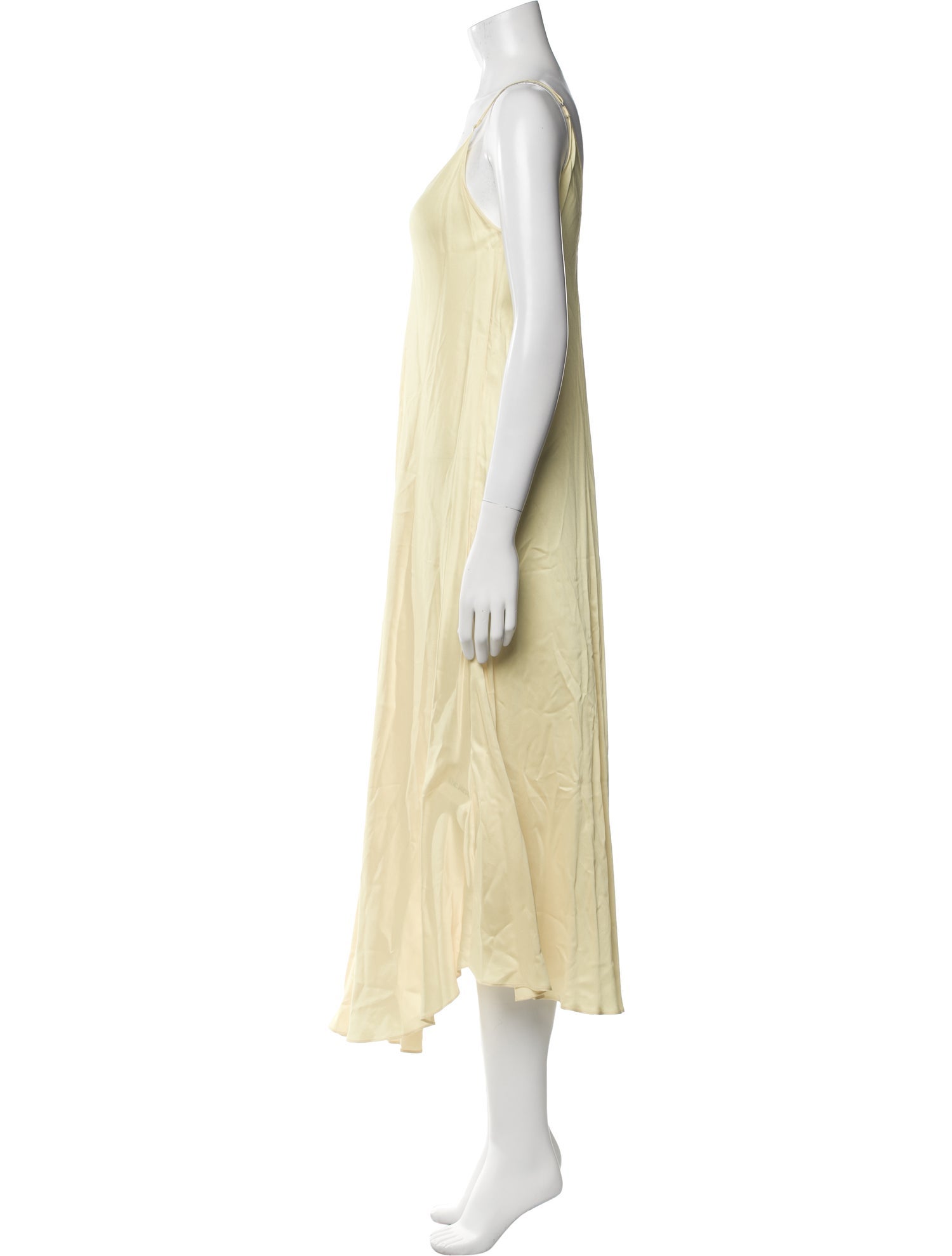 L'Agence V-Neck Long Dress